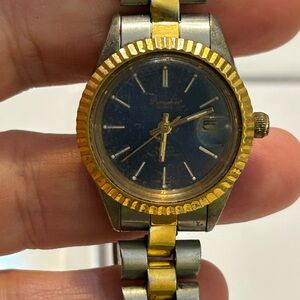 Gruen Precision Gold and Silver Watch